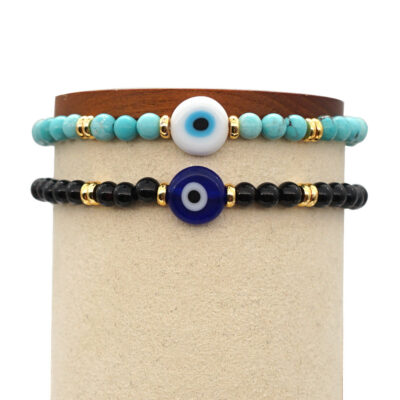 Bracelet oeil bleu noir et bleu