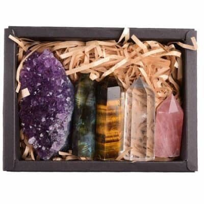 Coffret de pierres naturelles